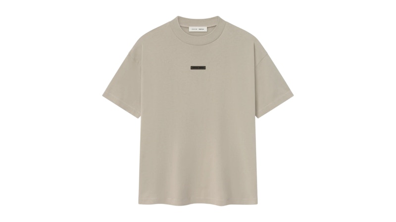 Pre-owned Fear Of God Men's Essentials Classic Tee Shirt In Timber In Brown