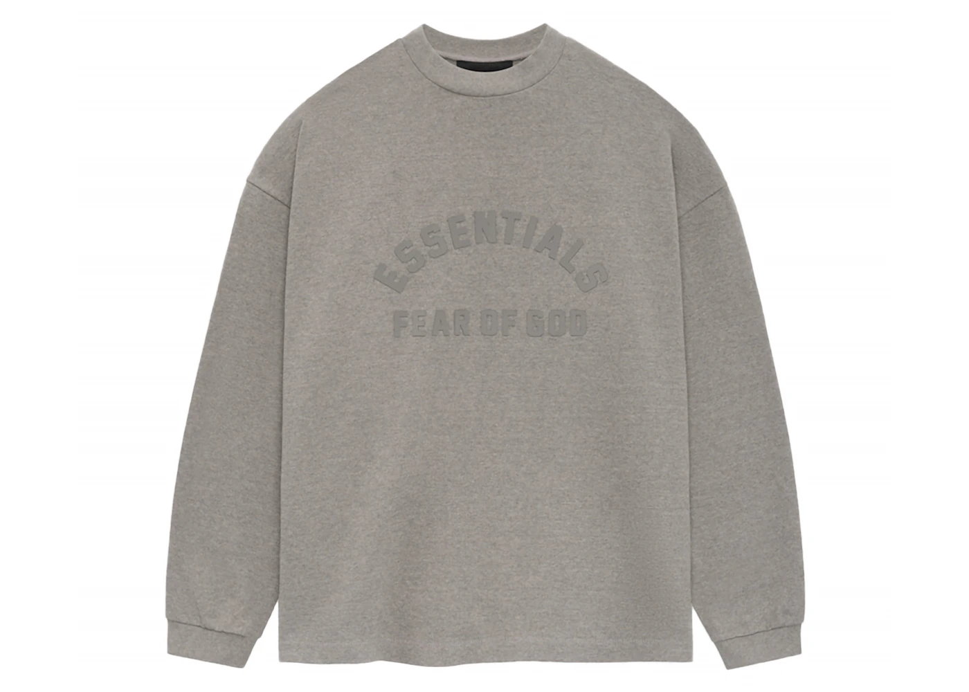 Fear of God Essentials Core Collection Heavy L/S Tee Heather Grey Men's ...