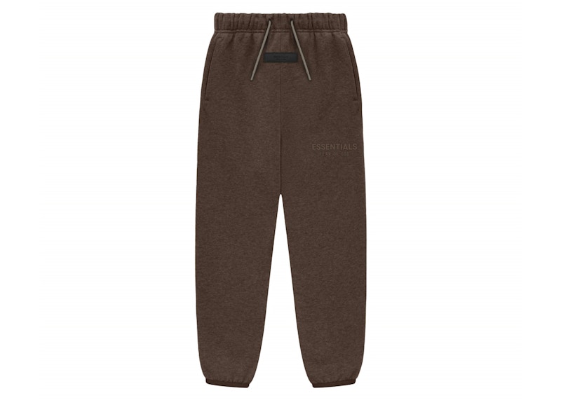 Pre-owned Fear Of God Essentials Core Collection Kids Essentials Core Collection Sweatpants In Heather Wood