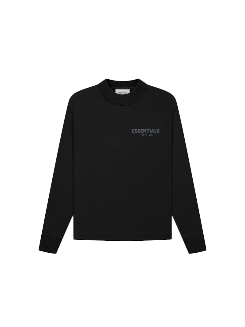 Pre-owned Fear Of God Essentials Core Collection Kids Long Sleeve T-shirt In Stretch Limo