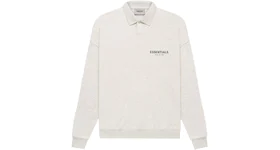 Fear of God Essentials Core Collection L/S Polo Light Heather Oatmeal