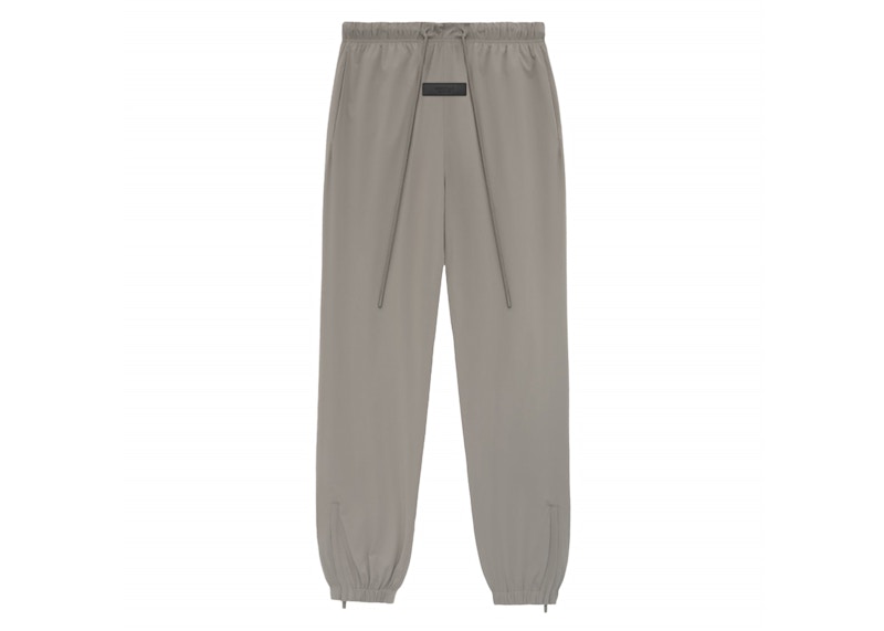 Pre-owned Fear Of God Men's  Essentials Core Collection Nylon Track Pant In Dust