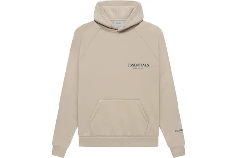 Fear of God Essentials Core Collection Pullover Hoodie String/Tan Men's ...