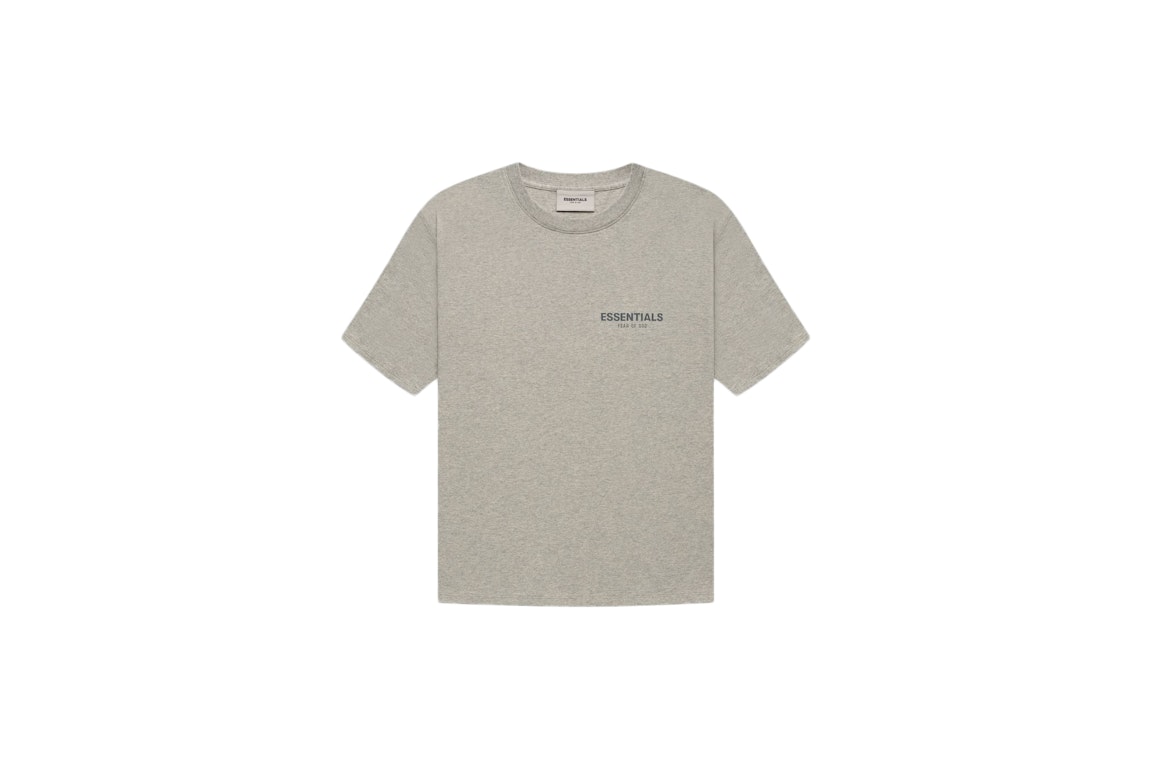 Pre-owned Fear Of God Essentials Core Collection T-shirt Dark Heather Oatmeal