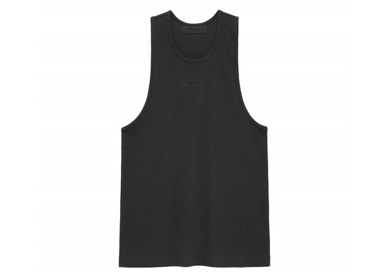 Pre-owned Fear Of God Men's Essentials Core Collection Tank Top In Black