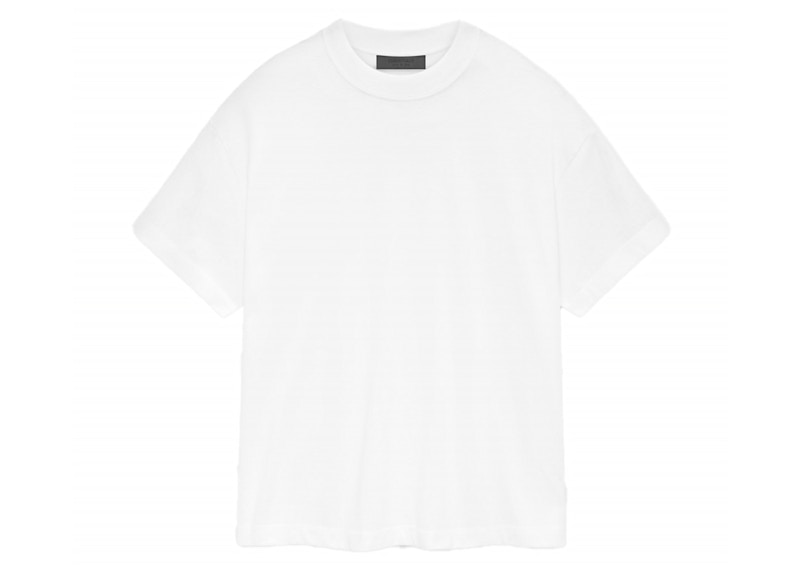 Pre-owned Fear Of God Men's Essentials Core Collection Tee Shirt In White