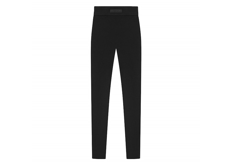 Pre-owned Fear Of God Essentials Core Collection Women's Knit Legging In Black