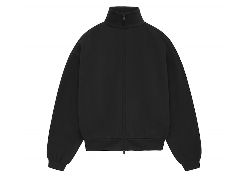 Pre-owned Fear Of God Essentials Core Collection Women's Zip Up Jacket In Black