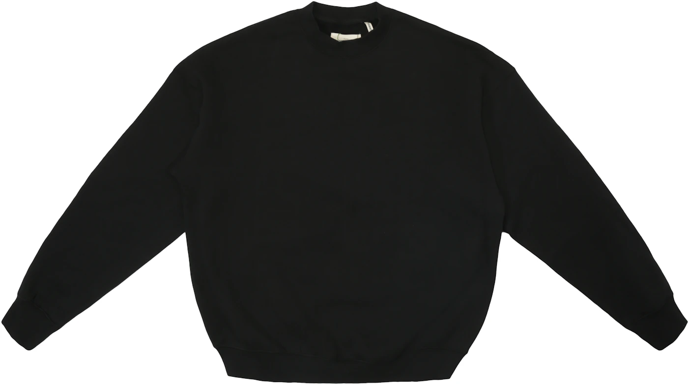 Fear of God Essentials Crew Neck Sweatshirt Black - FW18 - US