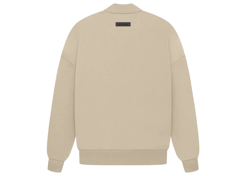 Nike essentials beige discount crew neck sweatshirt