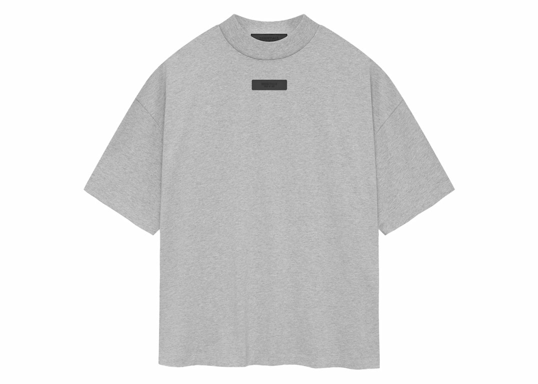 Pre-owned Fear Of God Essentials Crewneck Tee Light Heather Grey