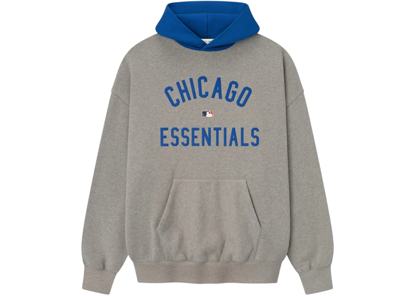 Fear of God Essentials Cubs Sport Hoodie Concrete Heather/Blue