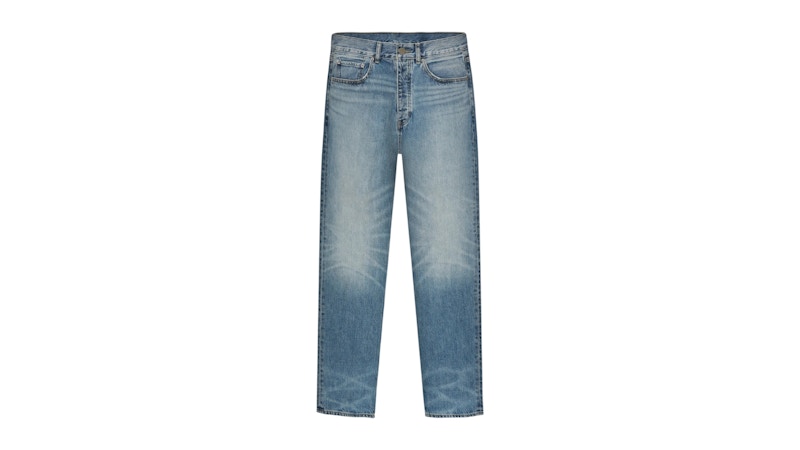 Pre-owned Fear Of God Men's Essentials Denim 5pocket Jeans In Classic Blue