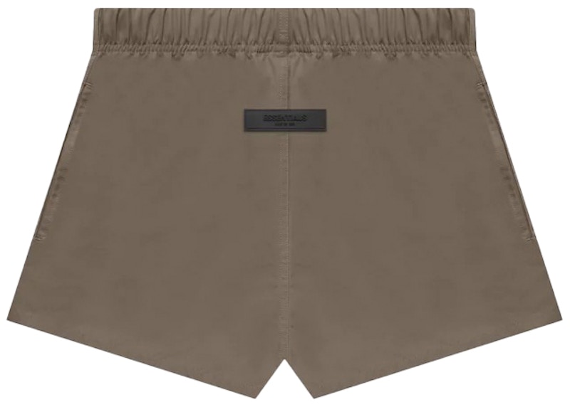 Pre-owned Fear Of God Men's Essentials Dock Shorts In Wood