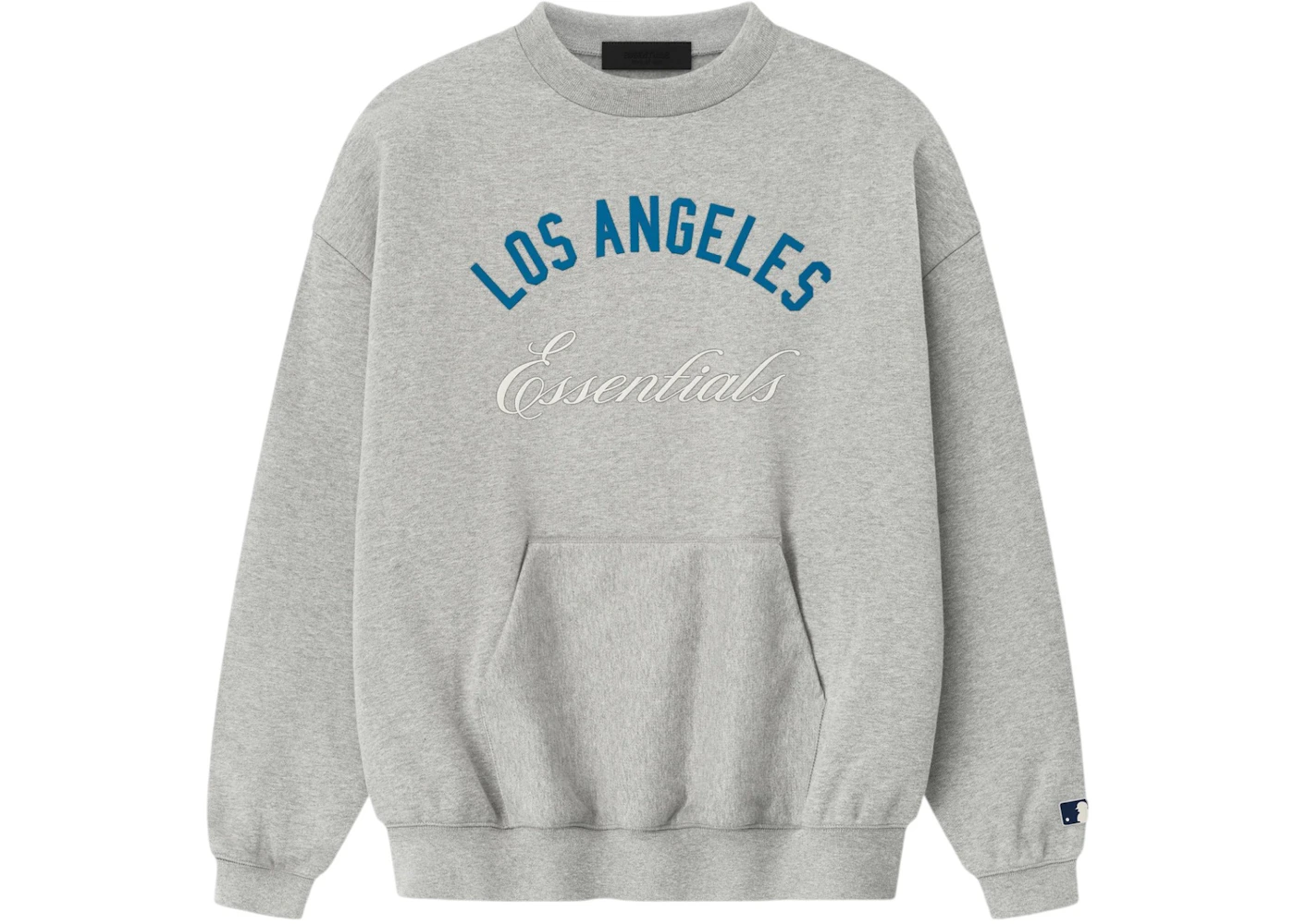 Fear of God Essentials Dodgers Sport Crewneck Concrete Heather Men's ...