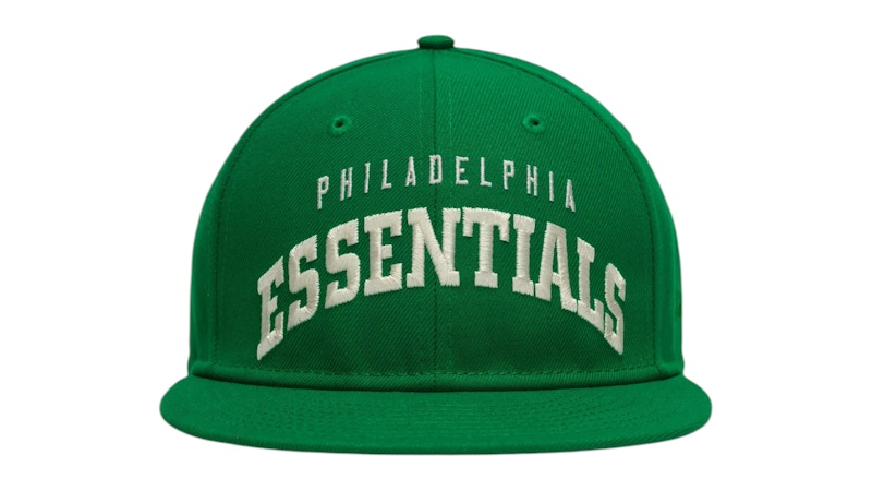 Men's Fear of God Essentials Eagles 9Fifity RC Snapback in Green