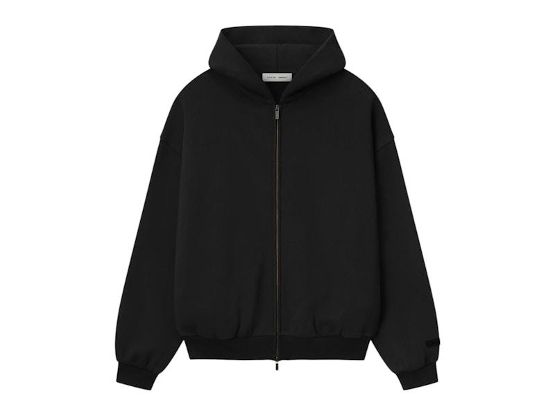 Fear of God Essentials Embossed Classic Fleece Zip-Up Hoodie