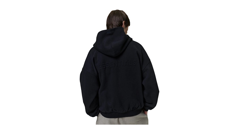 Fear of God Essentials Embossed Classic Fleece Zip-Up Hoodie