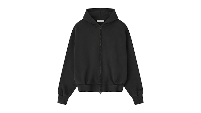 Fear of God Essentials Embroidered Classic Full Zip Hoodie Vintage
