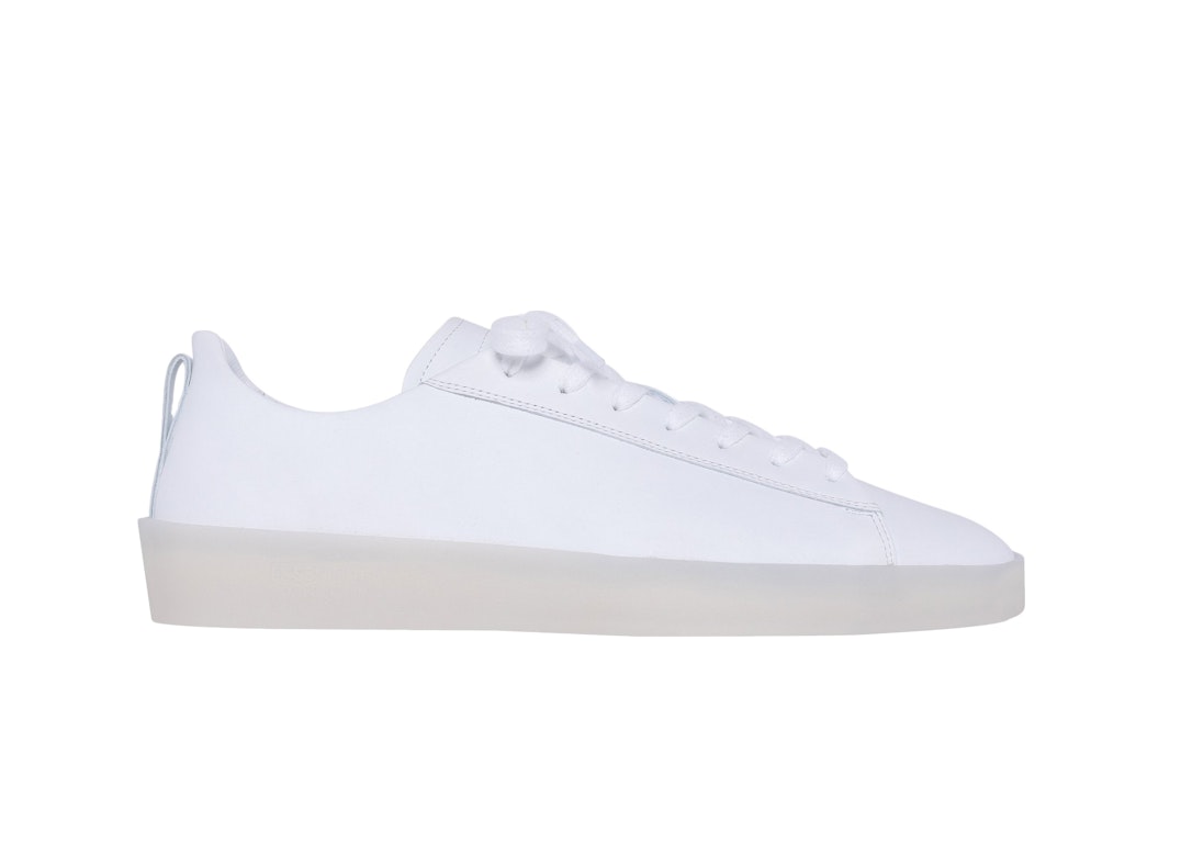 Pre-owned Fear Of God Essentials Essential Tennis Shoe Low In White/white