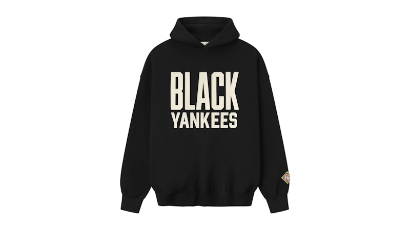 Pre-owned Fear Of God Men's Essentials Essentials Yankees Hoodie In Black