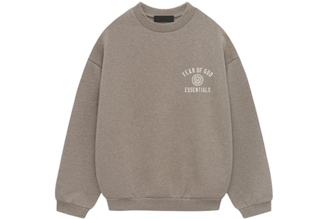 Fear of God Essentials Fleece Crewneck Heather Gray Men's FW24 US