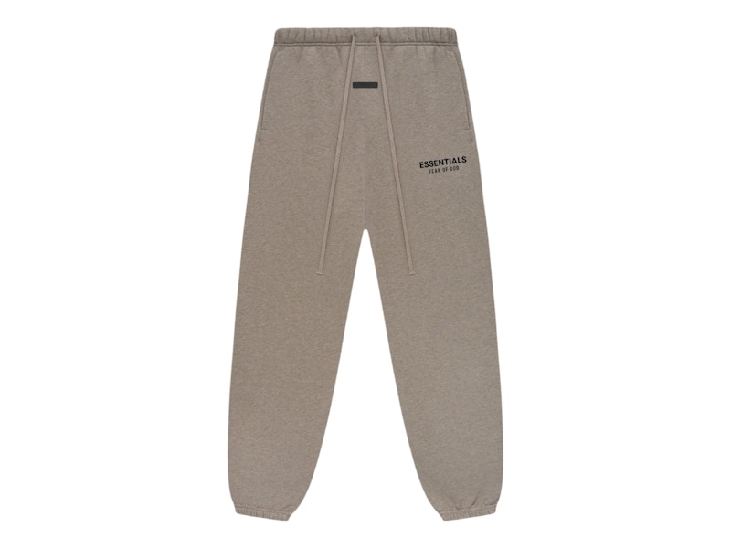 Pre-owned Fear Of God Men's Essentials Fleece Essential Sweatpant (fw24) In Heather Gray