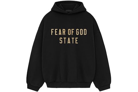Fear of God Essentials Fleece Hoodie Black Men's FW24 US