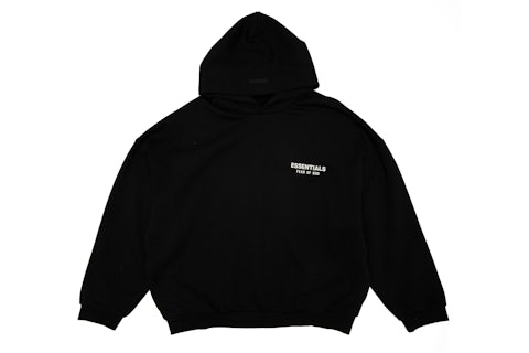 Fear of God Essentials Fleece Hoodie (FW24) Black Men's FW24