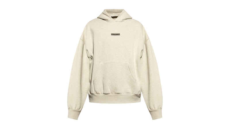 Pre-owned Fear Of God Men's  Essentials Fleece Hoodie In Heather Stone In Gray