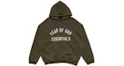 Fear of God Essentials Sudadera con capucha de vellón militar