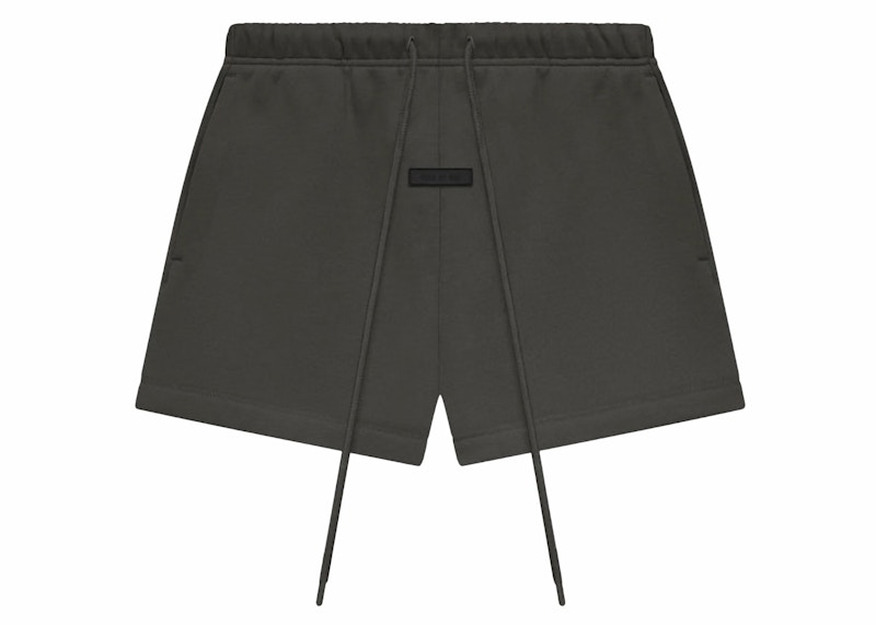 Pre-owned Fear Of God Men's Essentials Fleece Running Short In Ink