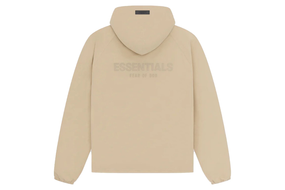 Pre-owned Fear Of God Essentials Fullzip Jacket Sand