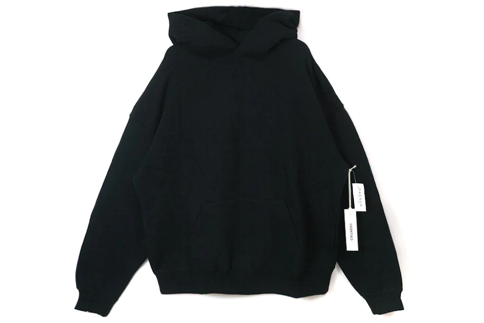 FEAR OF GOD Essentials Graphic Pullover Hoodie Black