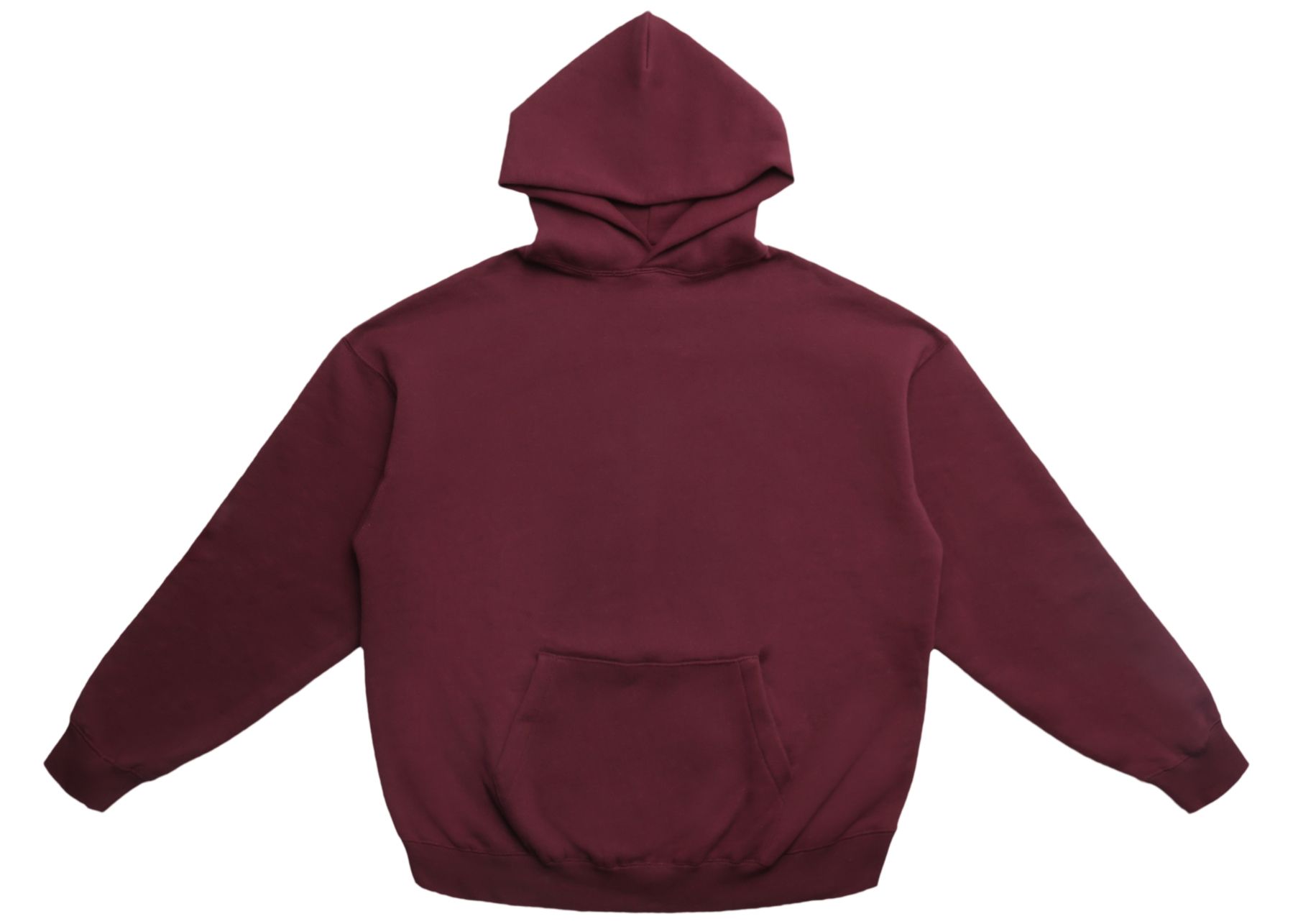 Fear of God Essentials Graphic Pullover Hoodie Burgundy - FW18 - JP