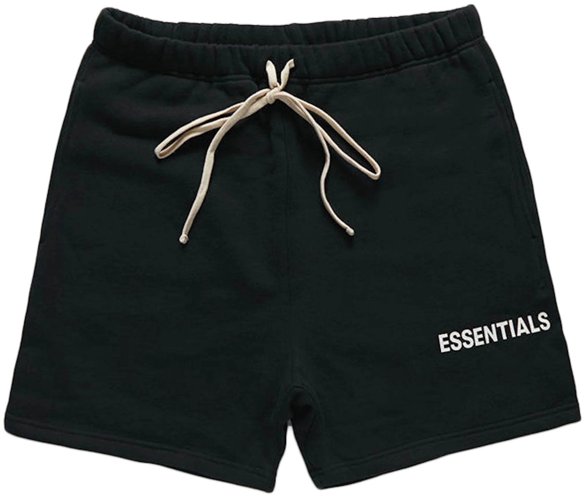 Fear of God Essentials Graphic Sweat Shorts Black Men's - Essentials - US