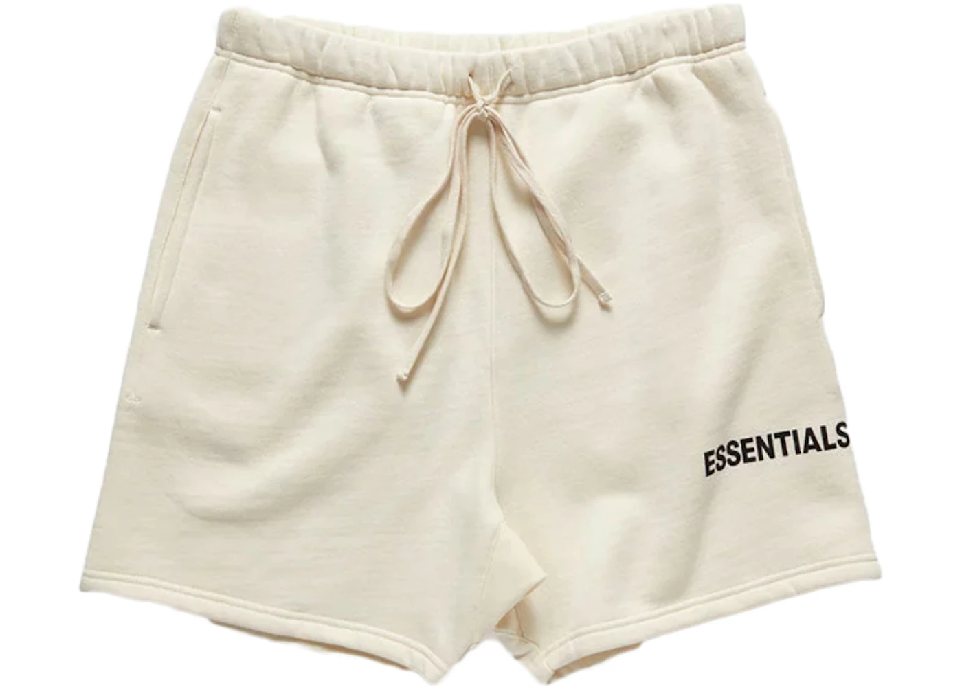 FEAR OF GOD Essentials Graphic Sweat Shorts Cream - Essentials - US