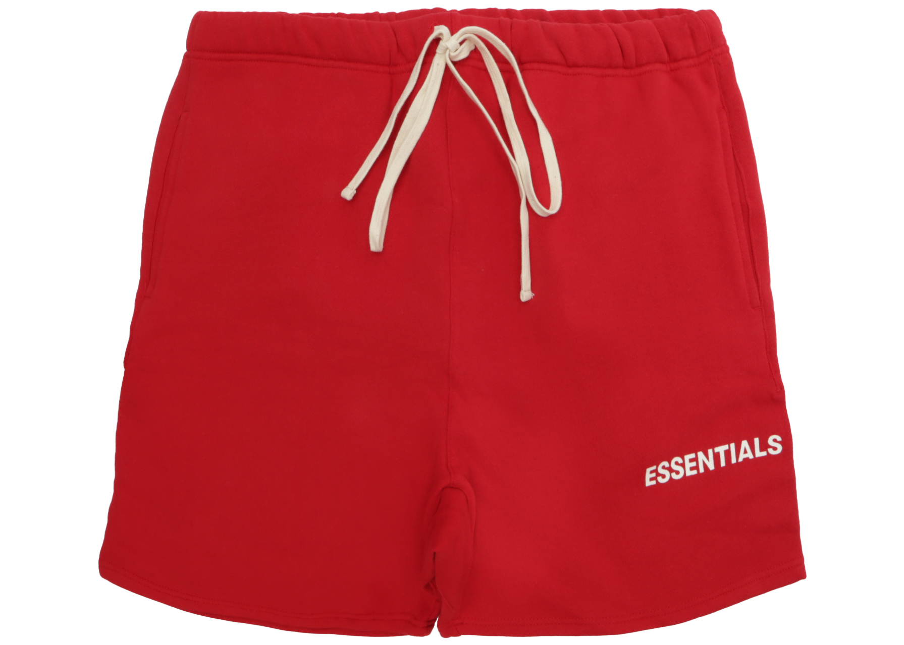 Fear of God Essentials Graphic Sweat Shorts Red - FW18 - US