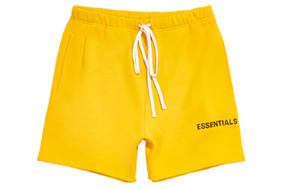 Fear of God Essentials Graphic Sweat Shorts Yellow