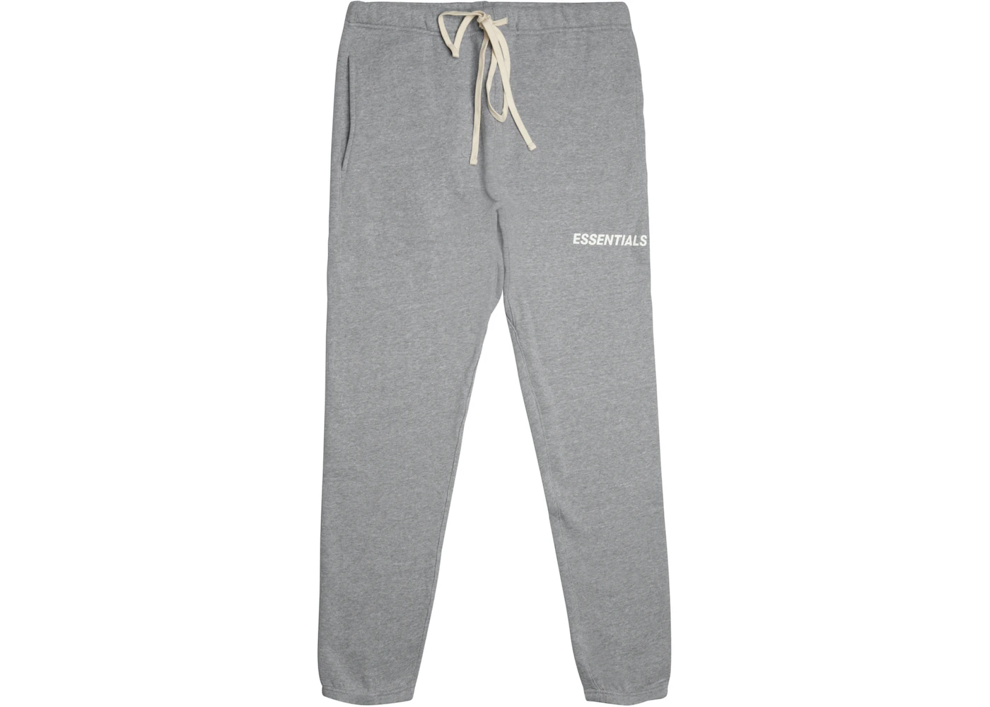 Fear of God Essentials Graphic Sweatpants Grey/White - FW18 - US