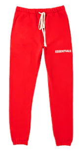 Fear of God Essentials Graphic Sweatpants Red - FW18 - US
