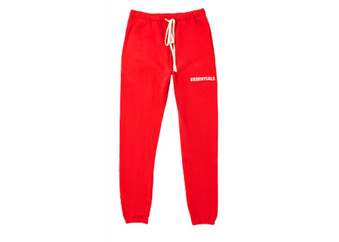 Fear of God Essentials Graphic Sweatpants Red