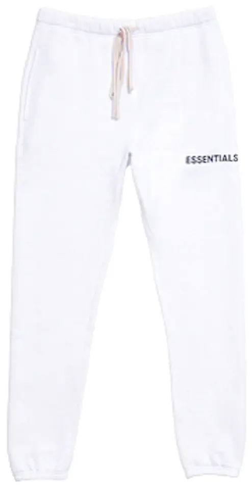 Fear of God Essentials Graphic Sweatpants White - FW18 - US
