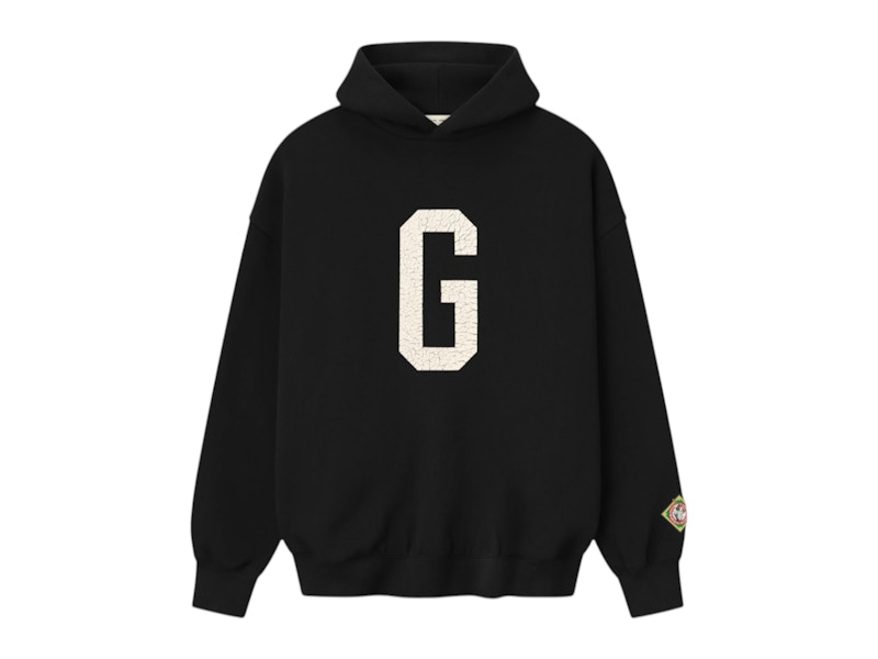 Men's Fear of God Essentials Grays Hoodie in Black