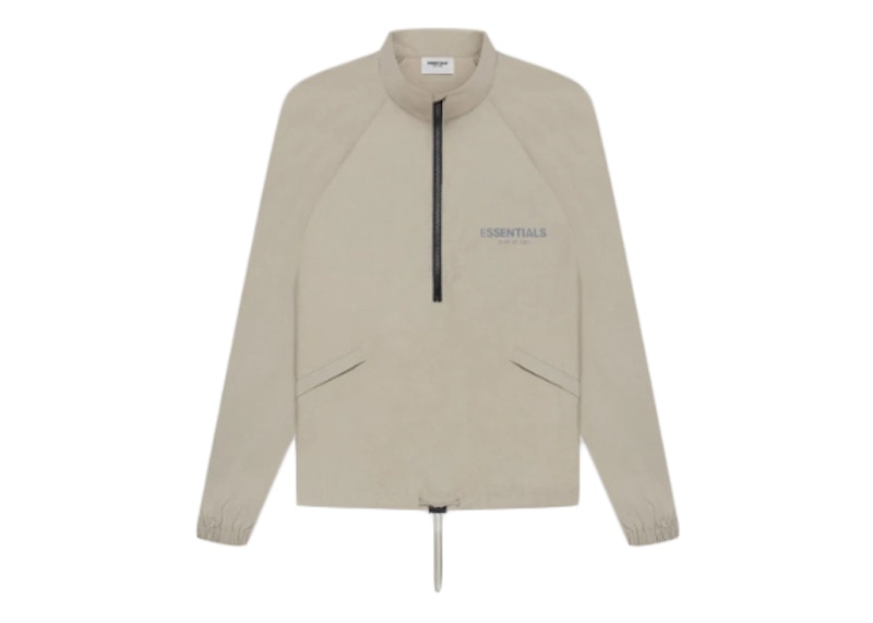 Fear of God Essentials Half Zip Track Jacket (SS21) Moss Men's