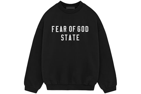Fear of God Essentials Heavy Fleece Crewneck Black 남성 KR