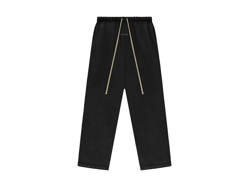 Pre-owned Fear Of God Men's Essentials Heavy Fleece Relaxed Sweatpant In Black
