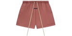 Fear of God Essentials Heavy Fleece Soccer Short Crimson