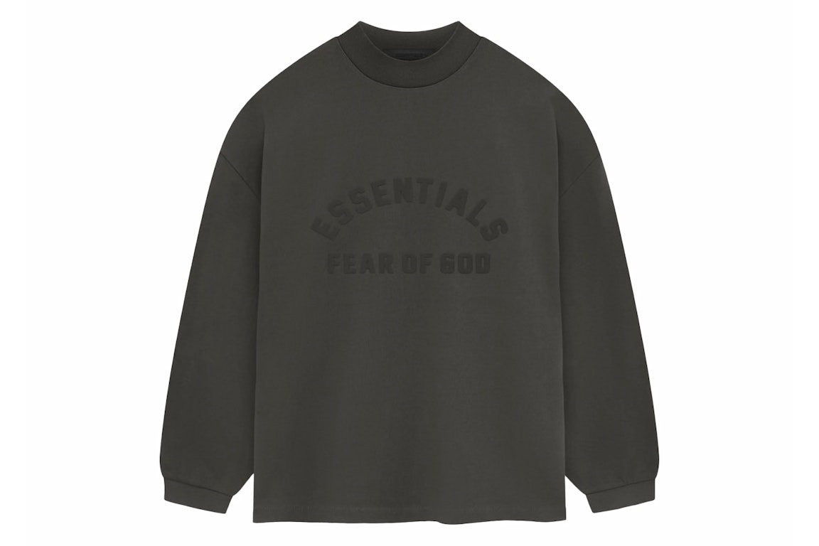 Pre-owned Fear Of God Essentials Heavy Jersey L/s Tee Ink