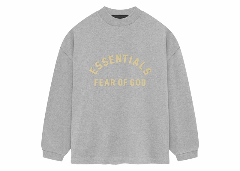 Fear of God Essentials Heavy Jersey Longsleeve Tee Light Heather